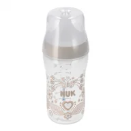 Butelki dla niemowląt - NUK Perfect Match, butelka antykolkowa ze smoczkiem silikonowym, rozmiar M, serca, od 3 miesiąca, 260 ml - miniaturka - grafika 1