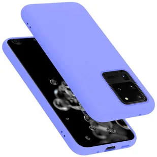 Pokrowiec Do Samsung Galaxy S20 ULTRA Etui w LIQUID JASNY FIOLET TPU Silikon Case Cover Obudowa Ochronny Cadorabo - Etui i futerały do telefonów - miniaturka - grafika 1
