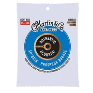 Struny gitarowe  - Martin gitara autentyczna akustyczna MA4800 lekkie struny do gitary akustycznej basowej, 92/8 brąz fosforowy - miniaturka - grafika 1