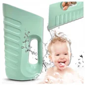 Inne akcesoria do pielęgnacji dzieci - KUBEK DO MYCIA GŁOWY SPŁUKIWANIA WŁOSÓW NICEkids MIĘKKI DUŻY ZIELONY - miniaturka - grafika 1