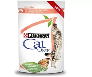 Purina Cat Chow Sensitive Łosoś saszetka 85g - Mokra karma dla kotów - miniaturka - grafika 1