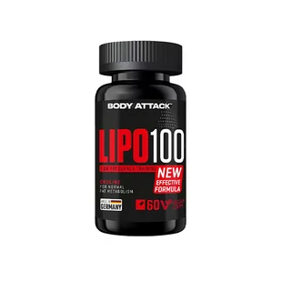 BODY ATTACK Lipo 100 - 60vcaps - Spalacze tłuszczu - miniaturka - grafika 1