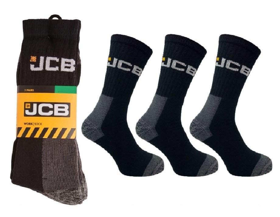 JCB Skarpety Robocze Męskie 3 pary 47/49
