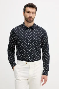 Pepe Jeans koszula bawełniana męska kolor granatowy regular z kołnierzykiem klasycznym PM309093 - Koszule męskie - miniaturka - grafika 1