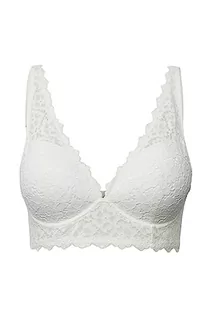 Biustonosze - ESPRIT Bodywear damski biustonosz Flower LACE Wireless push-up, Off White, 75 C, Off White, 75C - grafika 1