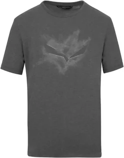 Koszulki sportowe męskie - Koszulka Salewa PURE CHALK DRY M T-SHIRT - onyx melange - grafika 1