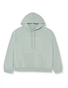 Wrangler Damska bluza z kapturem, Light Matcha, XXL - Bluzy damskie - miniaturka - grafika 1