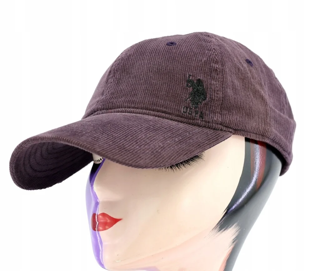 Czapka z daszkiem damska młodzieżowa U.S. Polo Assn. 54-58cm Haft Sztruks