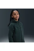 Bluzy dla dziewczynek - Dziewczęca rozpinana bluza zkapturem Nike Tech Fleece - Zieleń - miniaturka - grafika 1
