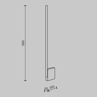 Lampy stojące - Lampa stojąca LED Maytoni Solid, wysokość 128,2 cm, beton, akryl - miniaturka - grafika 1