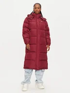 Kurtki damskie - Tommy Jeans Kurtka puchowa Alaska DW0DW18860 Bordowy Regular Fit - miniaturka - grafika 1