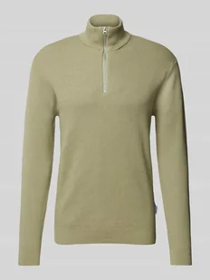 Sweter z dzianiny o kroju regular fit ze stójką model ‘PHIL’ - Swetry męskie - miniaturka - grafika 1