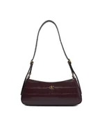 Torebki damskie - Calvin Klein Torebka Ck Croc Small LV04F3283G Bordowy - miniaturka - grafika 1