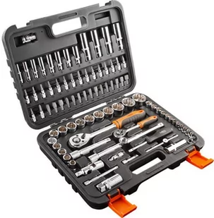 NEO-TOOLS Klucze nasadowe 1/2", 1/4", zestaw 86 szt., CrV TOP-08-664 - Zestawy narzędziowe - miniaturka - grafika 1