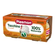 Dania dla dzieci - Plasmon PLASMON Mięso z indyka 2x80 g - miniaturka - grafika 1