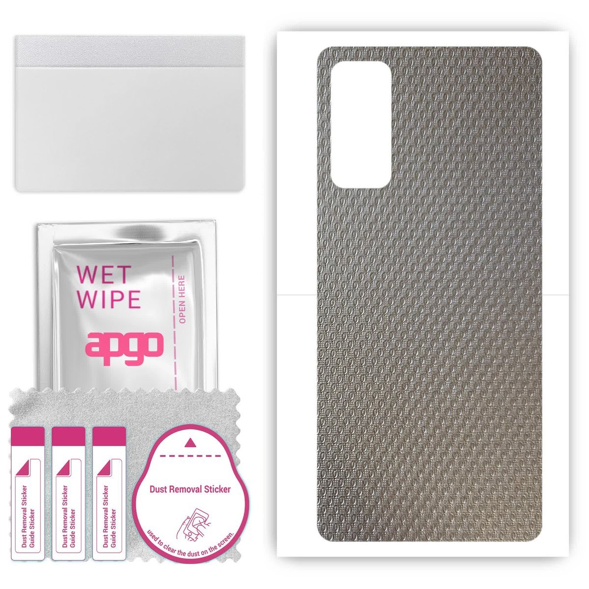 Folia naklejka skórka strukturalna na TYŁ do Xiaomi Redmi K50 Gaming - Aluminium krople - apgo SKINS