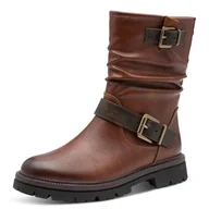 Kozaki damskie - Marco Tozzi Damskie 2-25431-45 modne kozaki, Cognac Comb, 41 EU, Cognac Comb, 41 EU - miniaturka - grafika 1