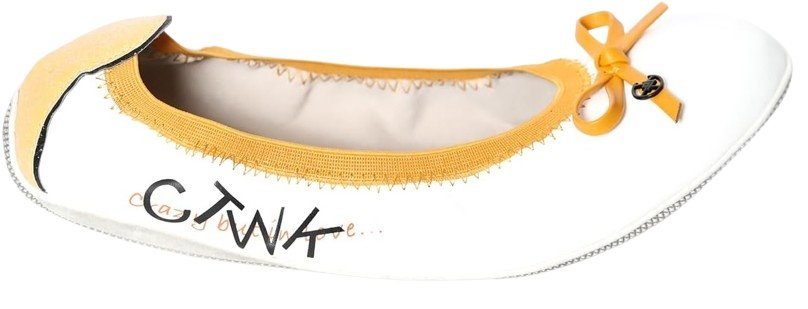 Chattawak Baleriny ze Skórą Damskie Białe z Kokardką 37 J_a