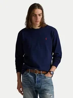 Koszulki męskie - Polo Ralph Lauren Longsleeve 710970697003 Granatowy Classic Fit - miniaturka - grafika 1