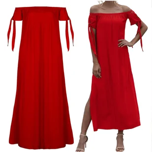 DŁUGA TUNIKA PLAŻOWA LETNIA SUKIENKA DAMSKA PAREO NA PLAŻĘ ZWIEWNA NARZUTKA - Bluzki damskie - miniaturka - grafika 1