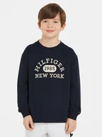 Bluzki damskie - Tommy Hilfiger Bluzka KB0KB08549 M Granatowy Regular Fit - miniaturka - grafika 1