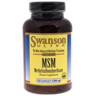 Suplementy naturalne - Swanson Ultra MSM TruFlex 1000 mg, 120 kapsułek - miniaturka - grafika 1
