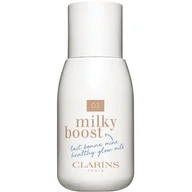 Podkłady do twarzy - Clarins milky cashew Upiększające mleczko do makijażu Milky Boost Podkład 50ml - miniaturka - grafika 1