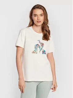 Koszulki i topy damskie - Le Coq Sportif T-Shirt LEONA ROSE 2220676 Biały Regular Fit - grafika 1