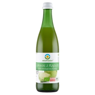 Bio Food Zakwas z Kapusty Kiszonej bezglutenowy BIO 500ml - - Zdrowa żywność - miniaturka - grafika 1