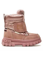 Buty dla dziewczynek - Tommy Hilfiger Śniegowce T1A5-33607-1492 M Różowy - miniaturka - grafika 1