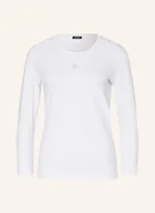 Koszulki i topy damskie - Joop! Koszulka Z Długim Rękawem 3/4 I Ozdobnymi Kamykami weiss - JOOP! - miniaturka - grafika 1