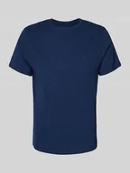 Koszulki męskie - T-shirt z prążkowanym, okrągłym dekoltem model ‘Dinton’ - miniaturka - grafika 1