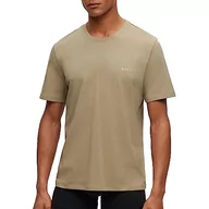 Koszulki męskie - BOSS Męski T-shirt Mix & Match z logo, -336 Light Pastel Green, S - miniaturka - grafika 1