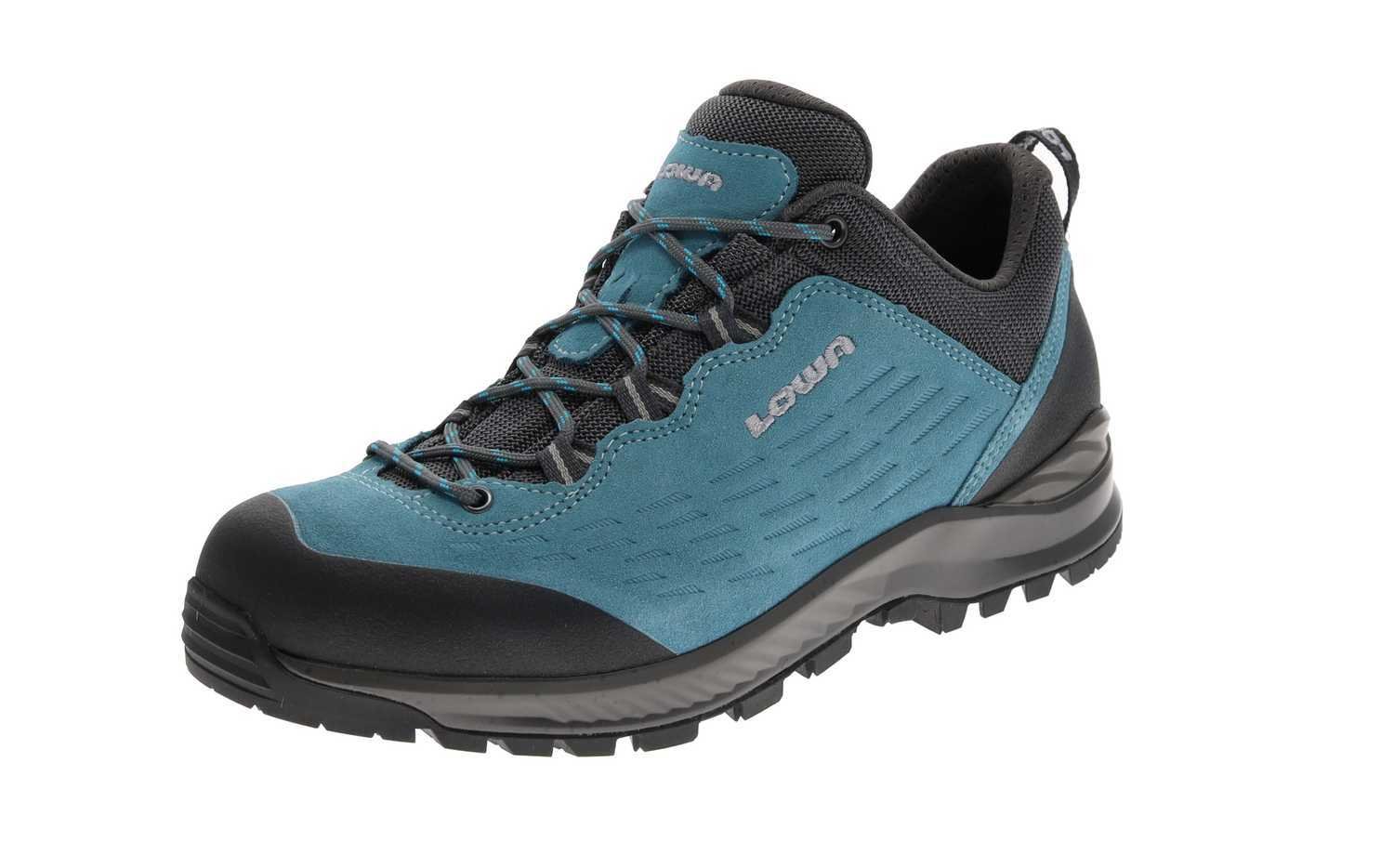 Damskie buty trekkingowe Lowa Explorer II LO Ws Aquamarine Grey