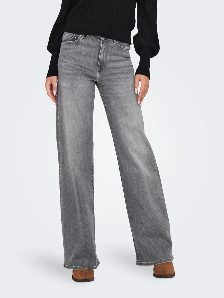 jeansy damskie only 15299800 madison blush light szary denim