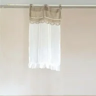 Zasłony - Lniana Zazdrostka Prowansalska Blanc Mariclò - miniaturka - grafika 1