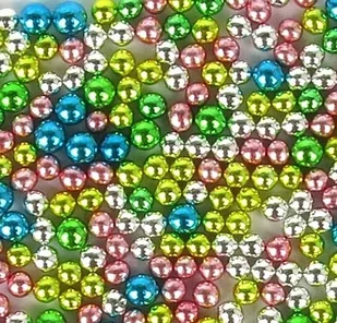 PEREŁKI CUKROWE METALIZOWANE kolorowe 4mm - 50g - Dodatki do ciast w proszku - miniaturka - grafika 1