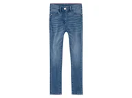 Spodnie i spodenki dla dziewczynek - pepperts!® Jeansy dziewczęce z bawełną (Jasnoniebieski, 158) - miniaturka - grafika 1