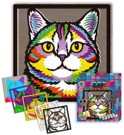 Zabawki kreatywne - Zestaw do tworzenia obrazów z drewna - Kot - miniaturka - grafika 1