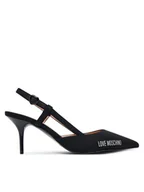 Sandały damskie - LOVE MOSCHINO Sandały JA10267G1NIMX00040 Czarny - miniaturka - grafika 1