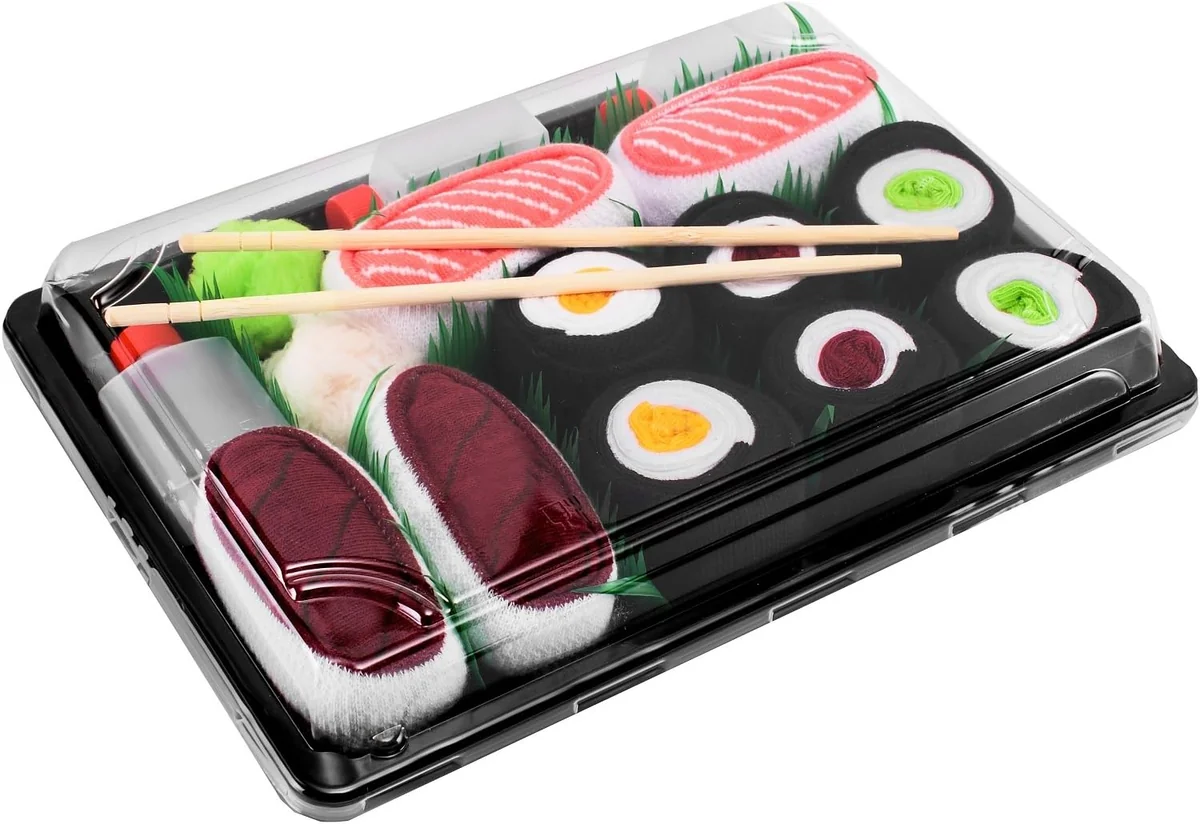 SKARPETKI Z WZOREM SUSHI 5 PAR ROZMIAR 36-40