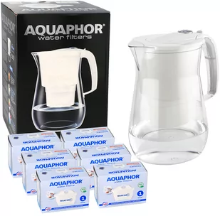 Dzbanek filtrujący wodę Aquaphor Onyx 4.2L BIAŁY TRITAN + 6 FILTRÓW duży - Dzbanki filtrujące - miniaturka - grafika 1