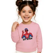 Bluzy dla dziewczynek - BLUZA DZIECIĘCA 67 SIX SEVEN VIRAL 122-128 DLA CHŁOPCA DZIEWCZYNKI - miniaturka - grafika 1