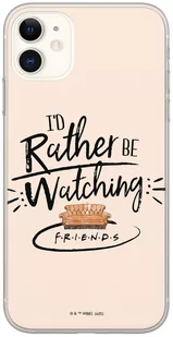 Etui na  IPHONE 12 PRO MAX Friends 012 Beżowy - Etui i futerały do telefonów - miniaturka - grafika 1