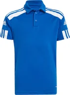 Koszulki męskie - Koszulka dla dzieci adidas Squadra 21 Polo niebieska GP6425-116cm - miniaturka - grafika 1