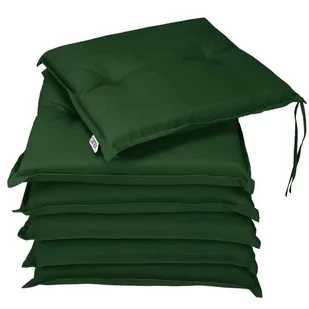 Poduszka na krzesło Boston Zestaw 6 szt. Zielony 43x39x5 - Poduszki ogrodowe Poduszka na krzesło Boston Zestaw 6 szt. Zielony 43x39x5 - Poduszki ogrodowe - miniaturka - grafika 1