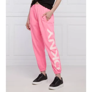 DKNY Sport Spodnie dresowe | Regular Fit - Dresy damskie - miniaturka - grafika 1