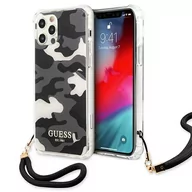 Etui i futerały do telefonów - Guess GUHCP12MKSARBK iPhone 12/12 Pro 6,1" czarny/black hardcase Camo Collection - miniaturka - grafika 1