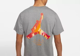 Nike Air Jordan Jumpman 3D Crew Tee Carbon Heather - Koszulki męskie - miniaturka - grafika 1