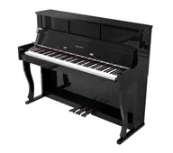 Instrumenty klawiszowe - Kruger & Matz KMDP-755 Czarny połysk - miniaturka - grafika 1